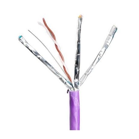 Cablu F/FTP cat.6A, manta LSZH, Euroclass Dca-s2, d2, a1 - 500m/tambur, Violet - Molex