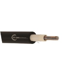 Cablu fibra optica SM 24 fibre, int/ext, 1200N, protectie la rozatoare,  monotube, in gel, manta PE, negru, ETK