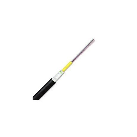 Cablu fibra optica SM 24 fibre de int/ext, Glass-Yarn armouring, manta FRNC/LSZH, negru, U-DQ(ZN)BH 1x24 E9, Corning