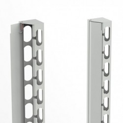 Ghidaj vertical 22U, pentru rack cu latimea de 800mm, 1 set (stanga + dreapta) negru, DECKRO