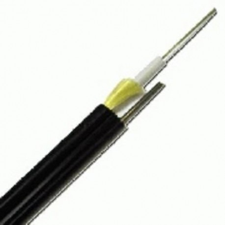 Cablu fibra optica 16 fibre, exterior, 2700N, cu sufa otel, protectie la rozatoare, armata, monotube, in gel, manta PE, negru, ETK