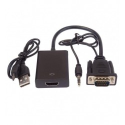 Convertor VGA + audio la HDMI, FULL HD 1080p, PremiumCord, khcon-49