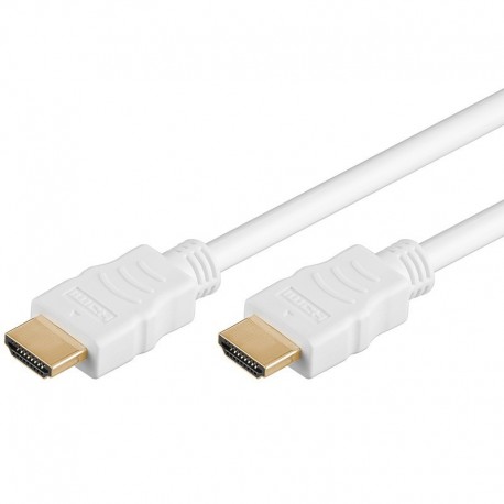 Cablu HDMI, tata-tata, 4K, High quality, V1.4 contacte aurite, 1.5 m, alb, PremiumCord