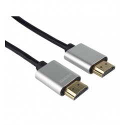 Cablu HDMI plat, Slim, High Speed Ethernet, V2.0, 4K@60hz, conectori auriti, 1.5m, PremiumCord