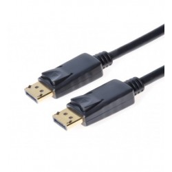 Cablu DisplayPort, tata - tata, Versiunea 1.2, 4K×2K@60hz, dublu ecranat, conectori auriti, 0.5m, PremiumCord