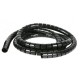 Organizator spiralat cabluri 3 - 15mm, black, (50m) -ELEMATIC