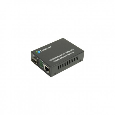 Media convertor 10/100/1000M, Dual Fiber 1310nm SM 20km SC / MM 2km, Transcom TS-1000N-SD-20