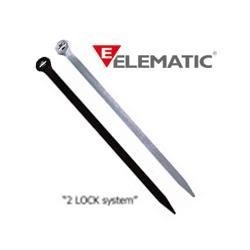 Brida plastic 2-LOCK 3,5 x 290 black (100buc) - ELEMATIC